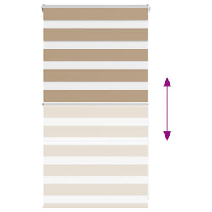 Rullgardin zebra 80x100 cm tyg bredd 75,9 cm polyester