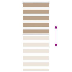 Rullgardin zebra 55x150 cm tyg bredd 50,9 cm polyester