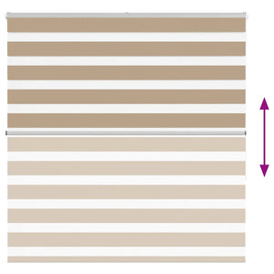 Rullgardin zebra 145x150 cm tyg bredd 140,9 cm polyester