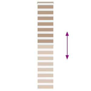 Rullgardin zebra 50x200 cm tyg bredd 45,9 cm polyester