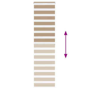 Rullgardin zebra 55x200 cm tyg bredd 50,9 cm polyester