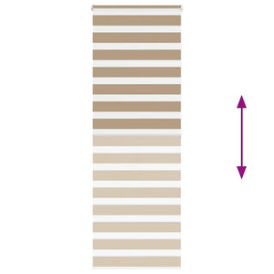 Rullgardin zebra 85x200 cm tyg bredd 80,9 cm polyester