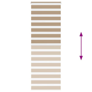 Rullgardin zebra 90x200 cm tyg bredd 85,9 cm polyester