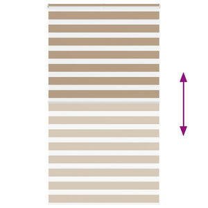 Rullgardin zebra 130x200 cm tyg bredd 125,9 cm polyester