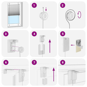 Plisserad persienn Bordeaux röd 85x200 cm tyg bredd 84,4 cm