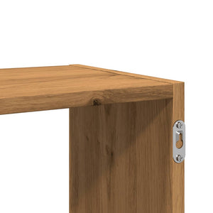 Vägghylla ek 100x25x50 cm konstruerat trä