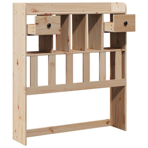 Huvudgavel med förvaring 90 cm massivt trä furu