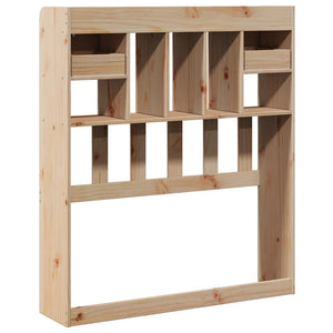 Huvudgavel med förvaring 90 cm massivt trä furu