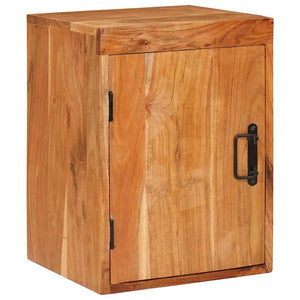 Sängbord 2 pcs Brun 35 x 33 x 48 cm Massivt Trä Akacia