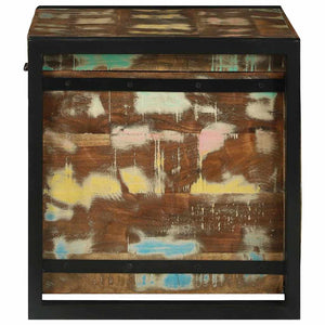 Förvaringslåda Brun och svart 60 x 40 x 41 cm återvunnet trä