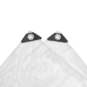 Klar presenning med öljetter 3x5 m PVC