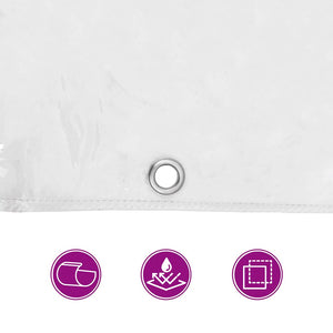 Klar presenning med öljetter 3x5 m PVC