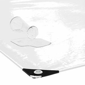 Klar presenning med öljetter 3x8 m PVC