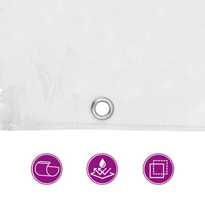 Klar presenning med öljetter 3x8 m PVC