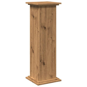 Piedestal med förvaring ek 31x30x90 cm konstruerat trä