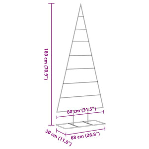 Julgran i metall svart 180 cm