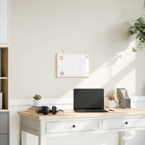 Magnetisk whiteboard med ram i massiv furu 40x30 cm