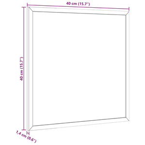 Magnetisk whiteboard med ram i massiv furu 40x40 cm