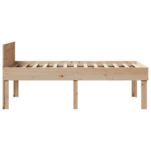 Sängram utan madrass 90x190 cm massiv furu