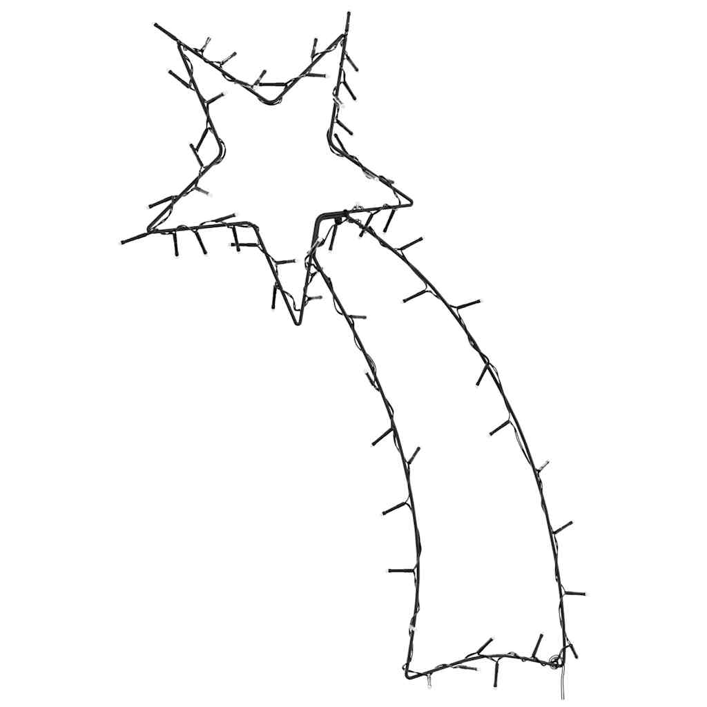 Julbelysning stjärnskott silhuett 80 LEDs varmvit