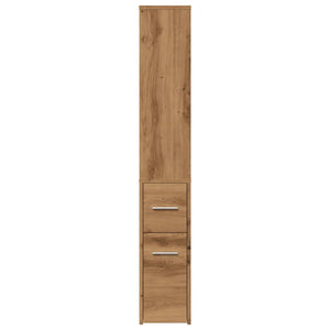 Smalt badrumsskåp med hjul ek konstruerat trä