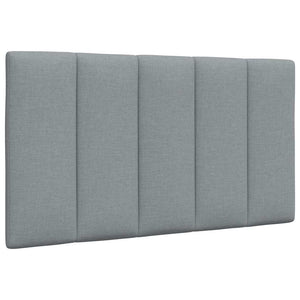 Headboard Cushion "Hanko" Light Grey 90 cm Fabric