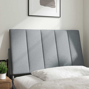 Headboard Cushion "Hanko" Light Grey 90 cm Fabric