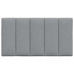 Headboard Cushion "Hanko" Light Grey 90 cm Fabric