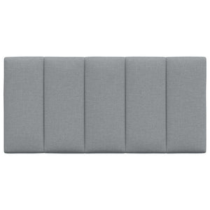 Headboard Cushion "Hanko" Light Grey 100 cm Fabric