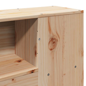 Sängram utan madrass 135x190 cm massiv furu