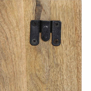 Sängbord 50x27x50 cm massivt grovt mangoträ