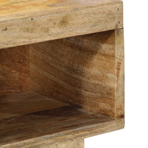 Sängbord 50x27x50 cm massivt grovt mangoträ