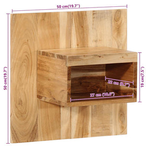 Sängbord 50x27x50 cm massivt akaciaträ