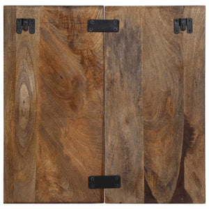 Sängbord flerfärgad 50x27x50 cm massivt återvunnet trä