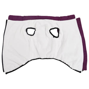 Hundtäcke med sele vattentät lila reflex L48