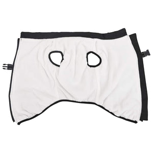 Hundtäcke med sele vattentät reflex svart L48