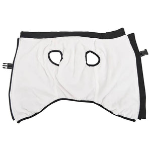 Hundtäcke med sele vattentät reflex svart L52