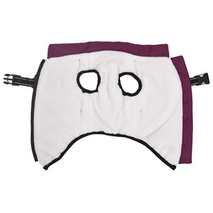 Hundtäcke med sele vattentät lila reflex L40