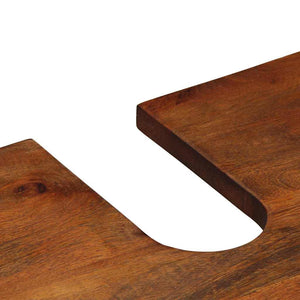 Badrumsskåpsset med låda 3 pcs Honung brun Massivt mangoträ