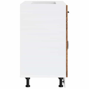 Basskåp för kök Lucca åldrat trä konstruerat trä