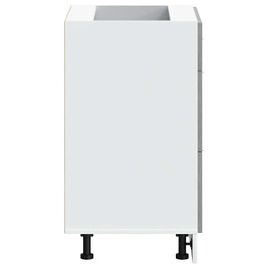 Bänkskåp för kök “Lyon” grå sonoma konstruerat trä