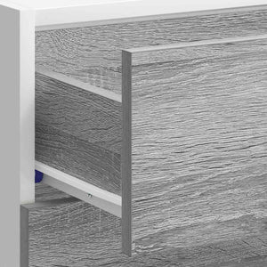 Bänkskåp för kök “Lyon” grå sonoma konstruerat trä