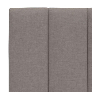 Bed Frame without Mattress "Hanko" Taupe 180x200 cm Fabric