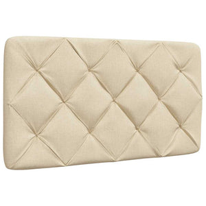 Bed with Mattress Cream 90x190 cm Fabric