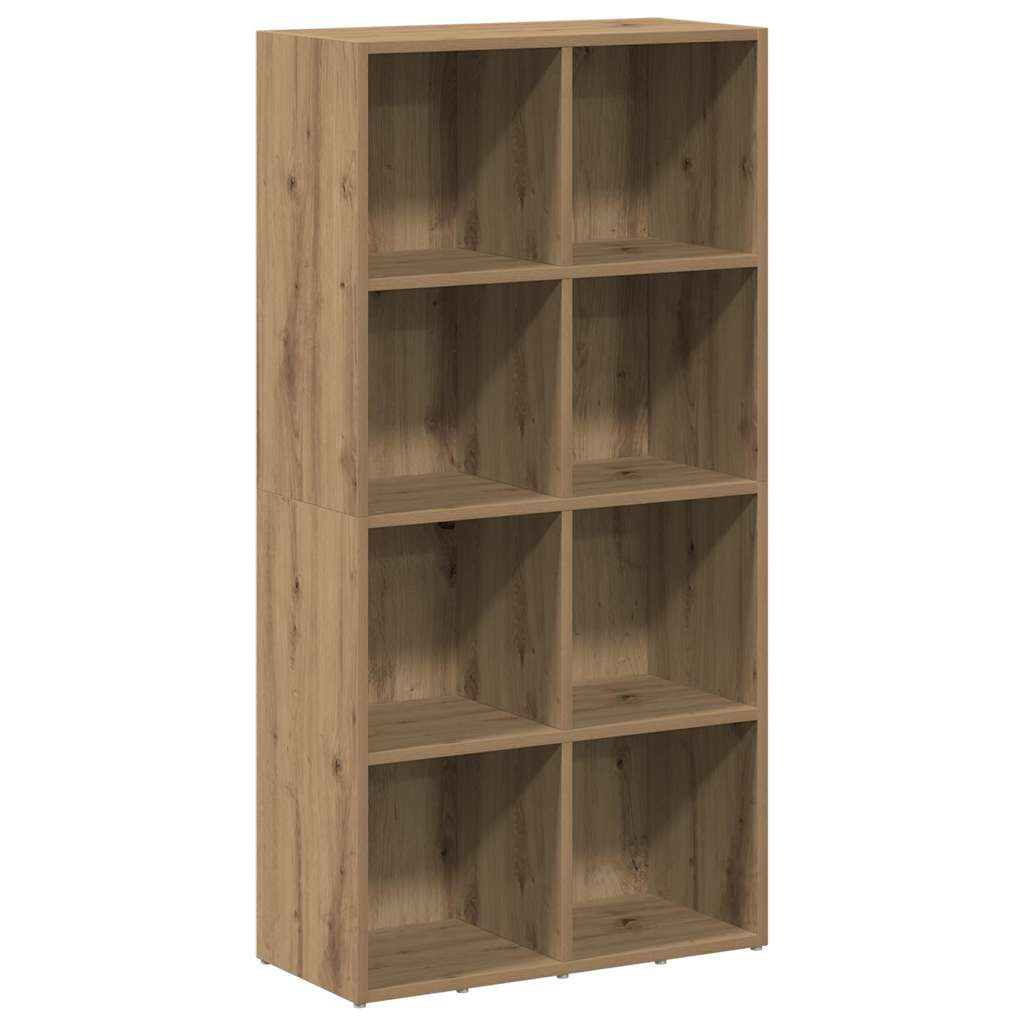 Bokhylla artisan ek 66x30x130 cm konstruerat trä