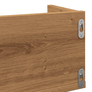 CD-hylla artisan ek 100x18x18 cm konstruerat trä