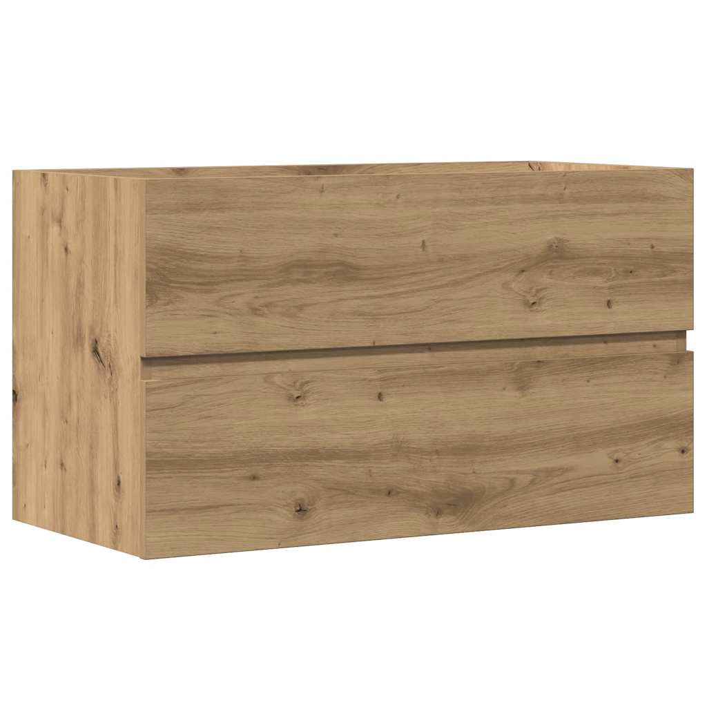 Badrumsskåp ek 80x38,5x45 cm konstruerat trä