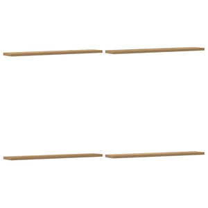 Vägghyllor 4 st artisan ek 60x20x1,5 cm konstruerat trä