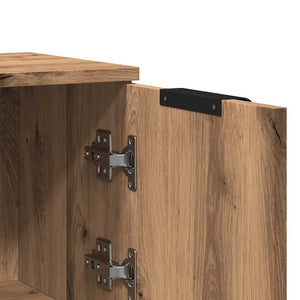 Skänk 2 st artisan ek 30x30x70 cm konstruerat trä