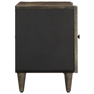 TV-bänk ljusgrå 105x33,5x46 cm mango i massivt trä